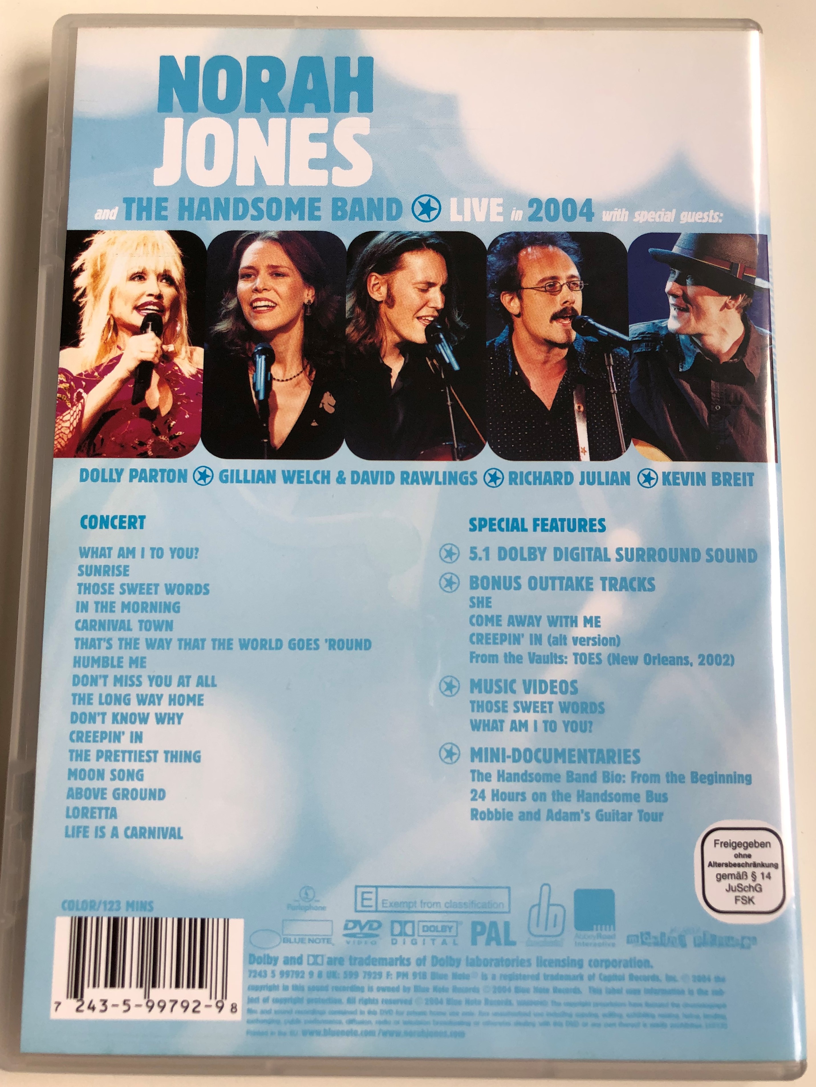 Norah Jones & the handsome band LIVE DVD 2004 / Daru Oda, Adam Levy